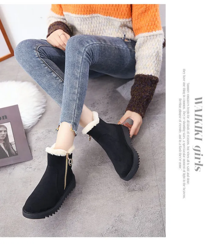 2024 Fashion Lading Boots cálidos de nieve para mujer Invierno Nuevo fondo plano Botas cortas Botthidos suaves Momá de algodón C