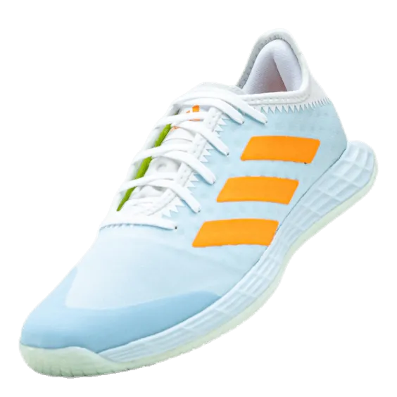 Adidas Adizero Fastcourt Handball Shoes Sky Tint / Cloud White / Signal Orange