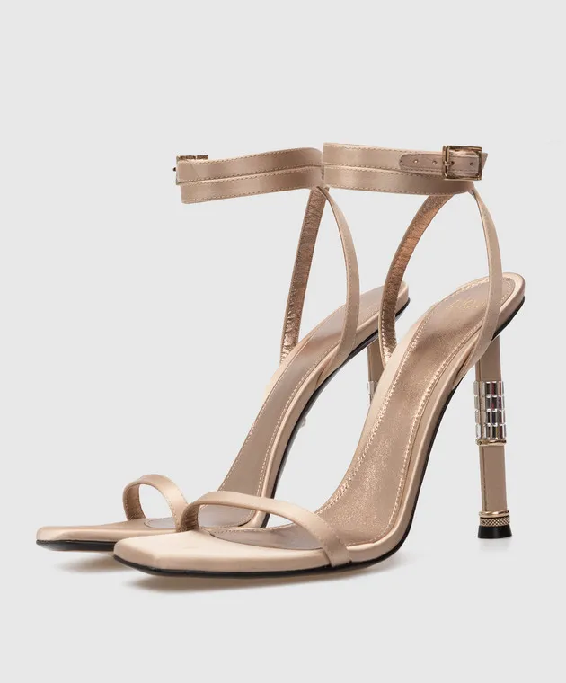 Alevi Milano Letizia Beige Silk Sandals