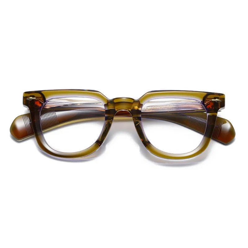 Anteojos ópticos para hombres, mujeres, diseñador retro, JMM LERX, moda, marcos de fibra de vidrio de acetato de dos colores, pl