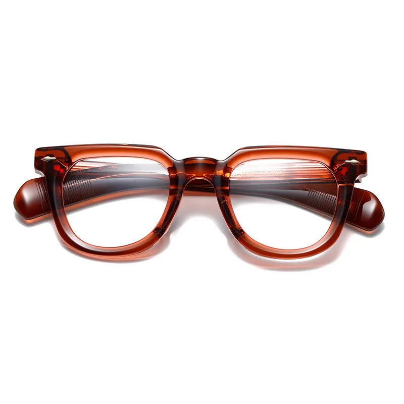 Anteojos ópticos para hombres, mujeres, diseñador retro, JMM LERX, moda, marcos de fibra de vidrio de acetato de dos colores, pl