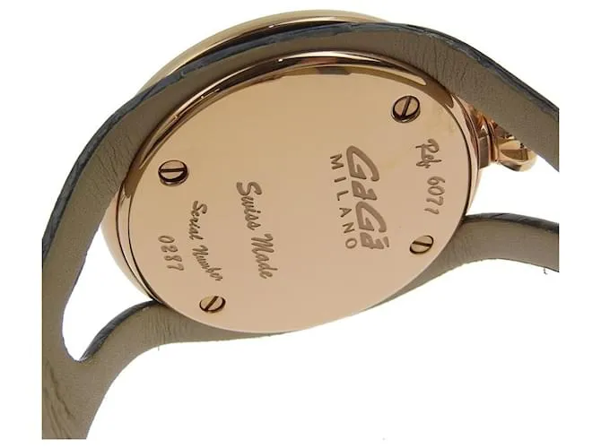 Autre Marque Reloj Gaga Milano Flat 42 6071 Castaño Dorado 