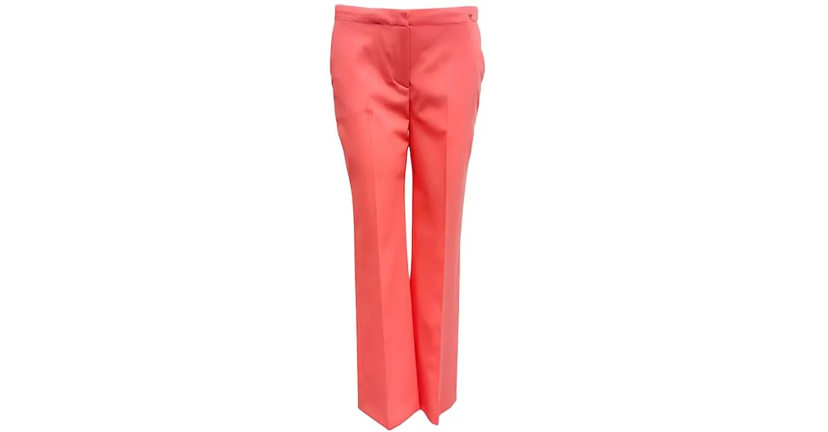 Autre Marque Versace Pantalones Medusa De Lana Coral Rosa 