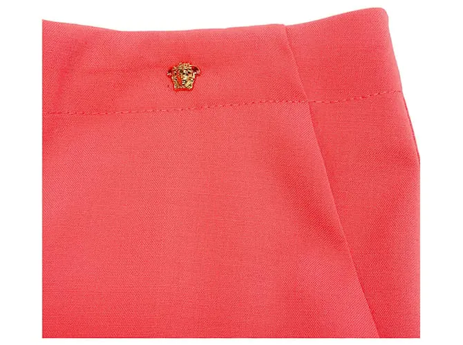 Autre Marque Versace Pantalones Medusa De Lana Coral Rosa 