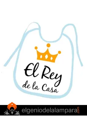 Babero El rey de la casa