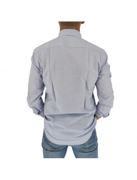 BASTONCINO Camisa Simo Hombre Light Blue/White