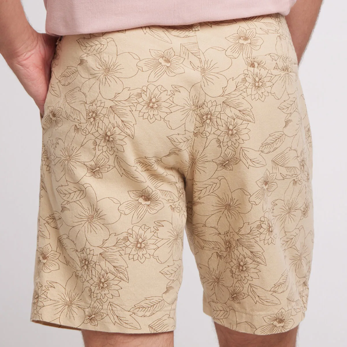 Bermuda Para Hombre Estampado Floral