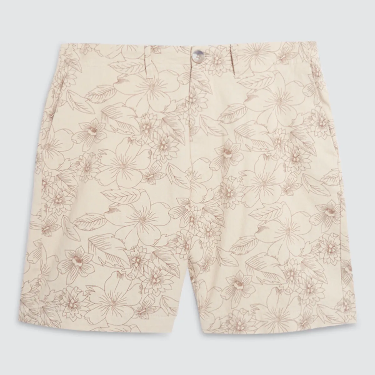 Bermuda Para Hombre Estampado Floral