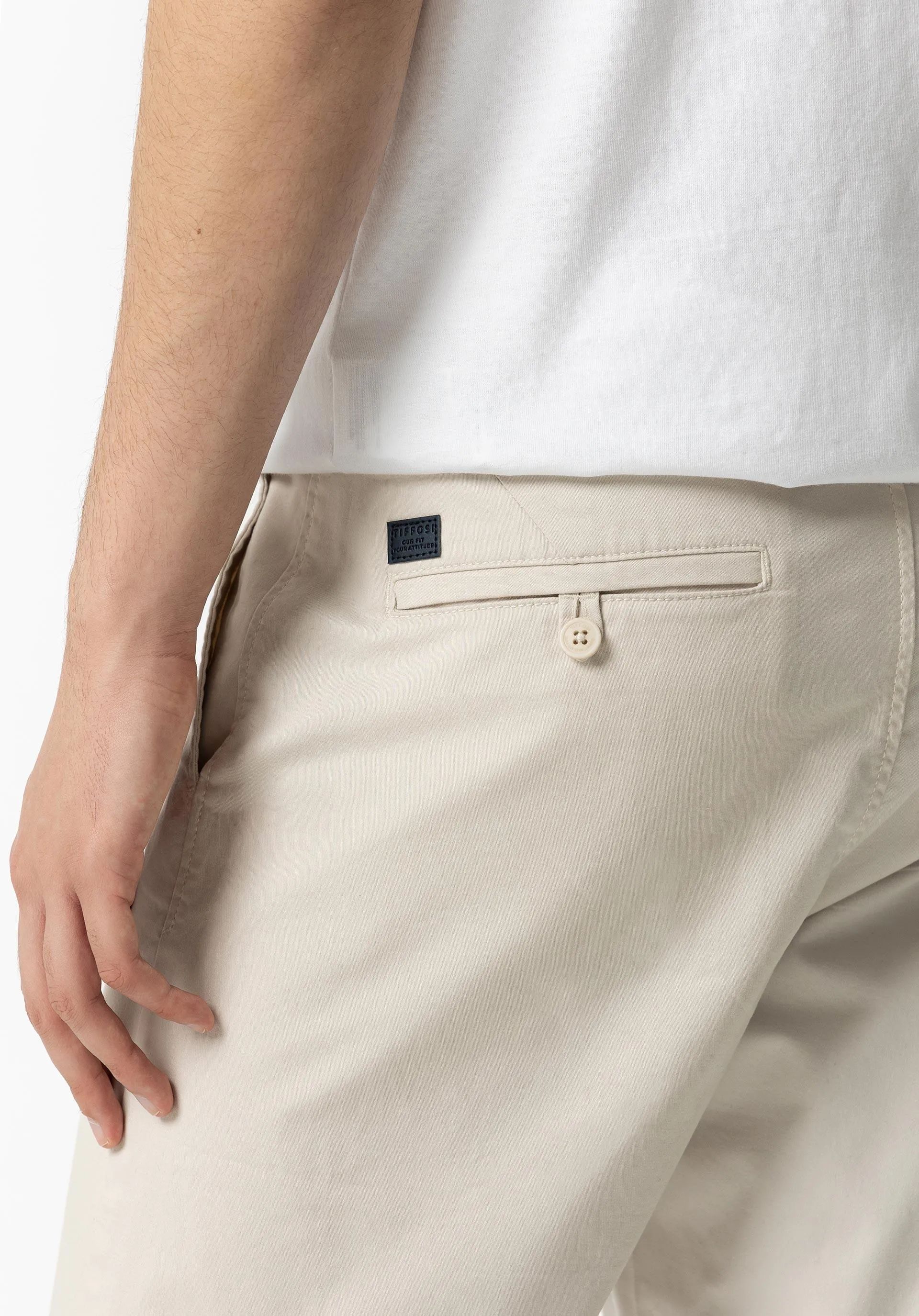 Bermuda TIFFOSI Chino Slim Fit Beige