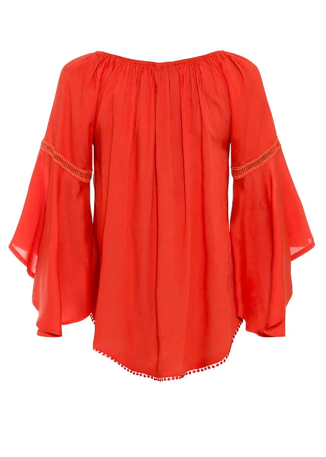 Blusa Rojo mandarina