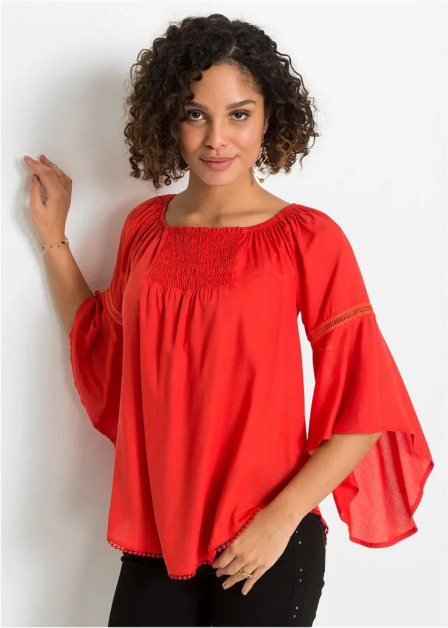 Blusa Rojo mandarina