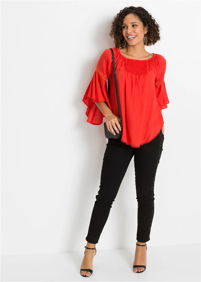 Blusa Rojo mandarina