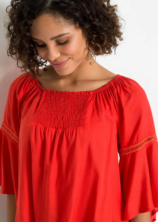 Blusa Rojo mandarina