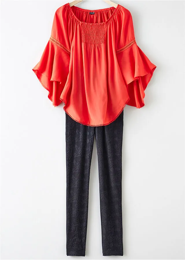 Blusa Rojo mandarina