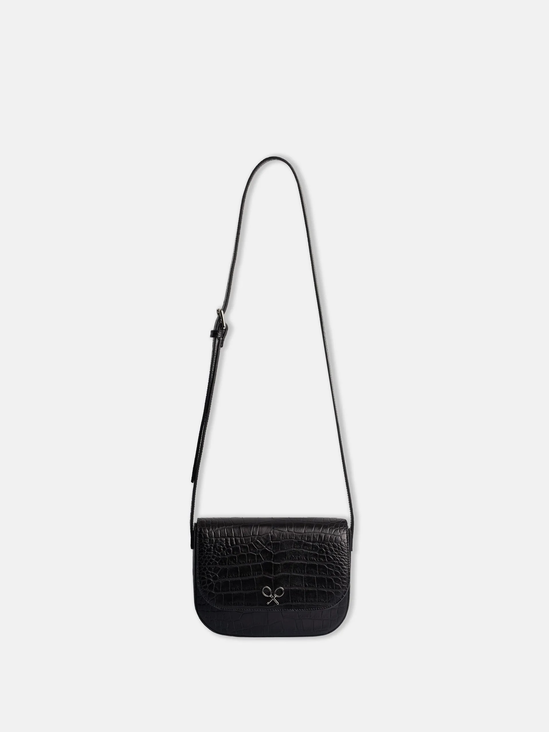 Bolso coco piel negro