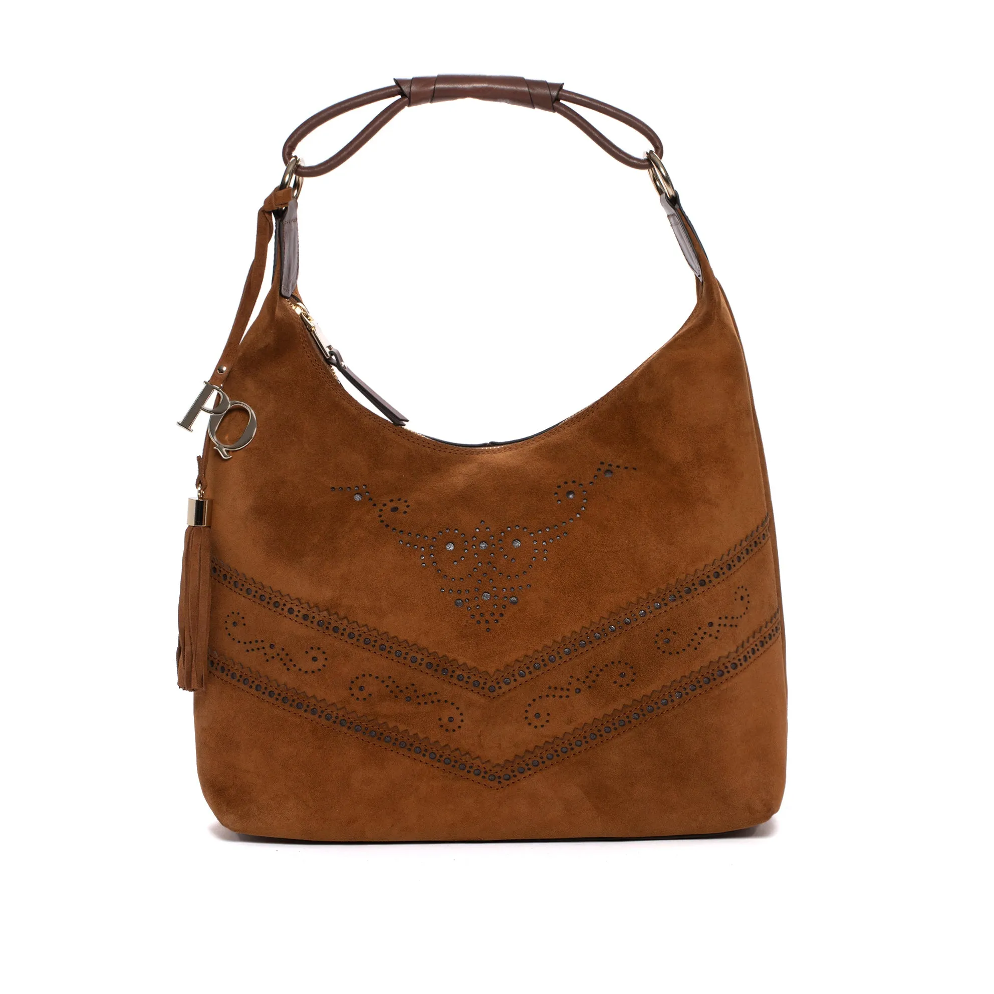 BOLSO DE MANO V170 VELOUR CUERO