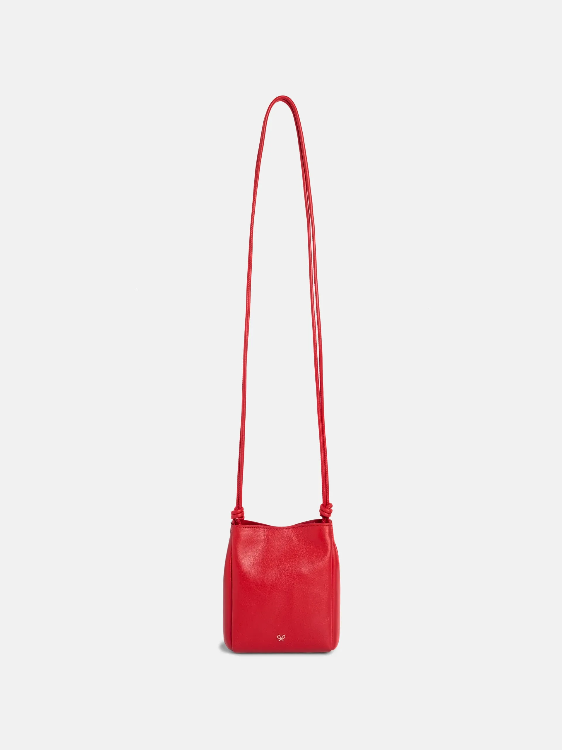 Bolso nudo piel rojo