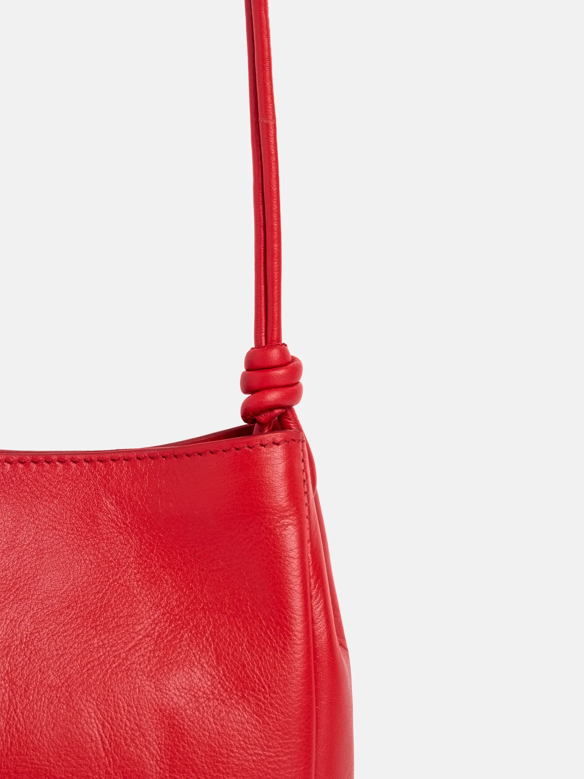 Bolso nudo piel rojo