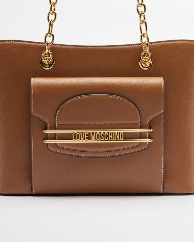 Bolso shopper Love Moschino JC4344PP0L Camel