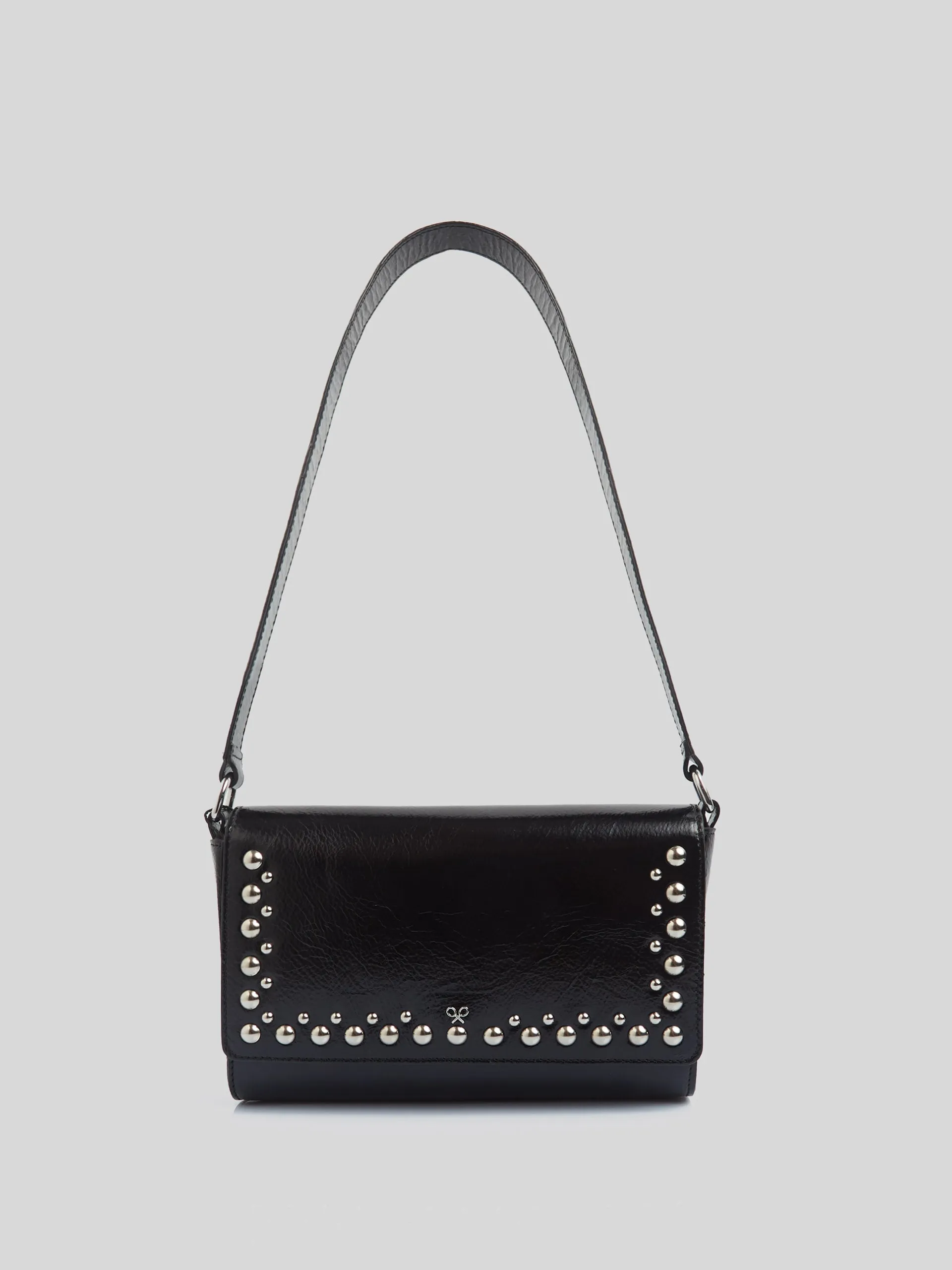 Bolso tachas piel negro