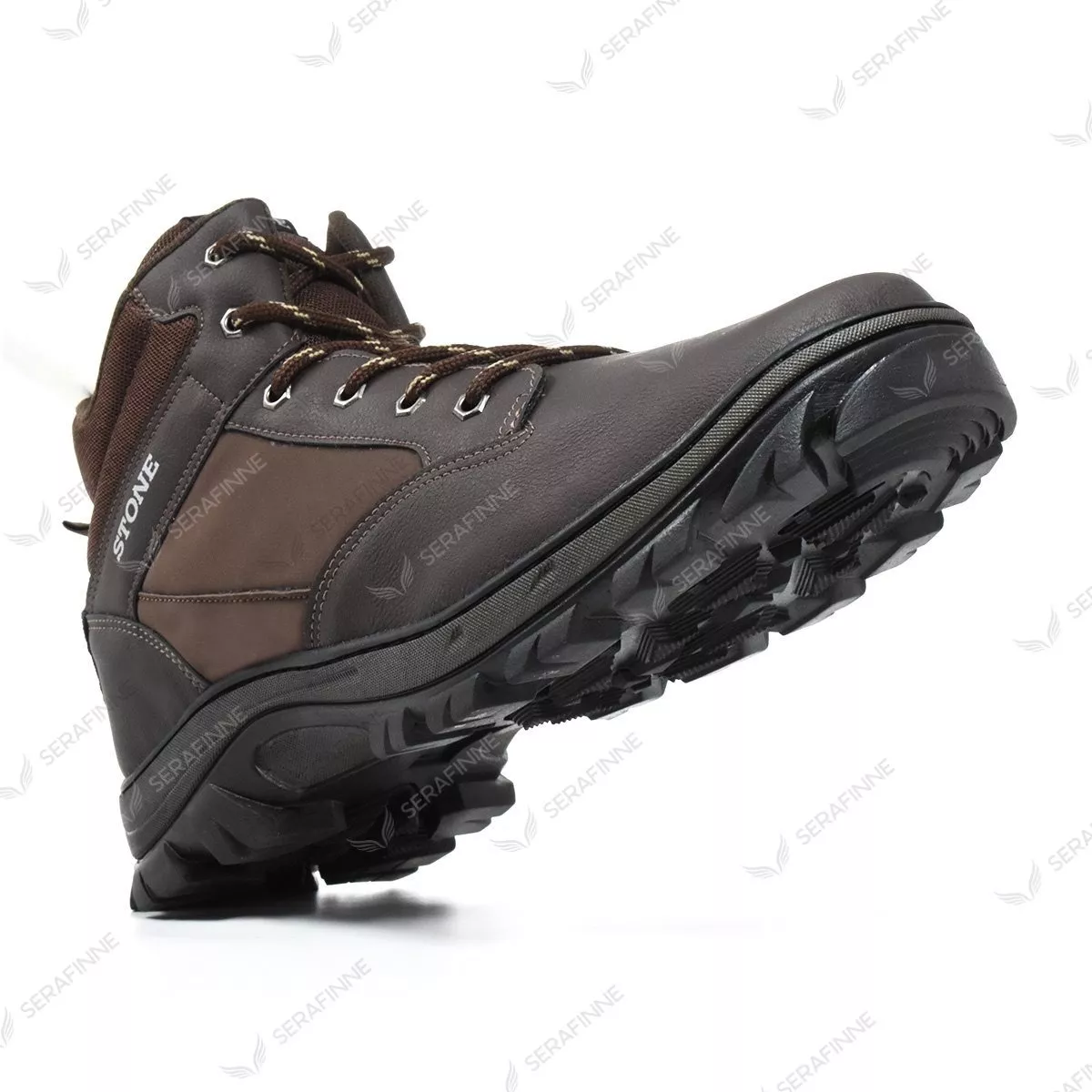 Bota Trekking Borcego Talle Especial Impermeable Stone 4106