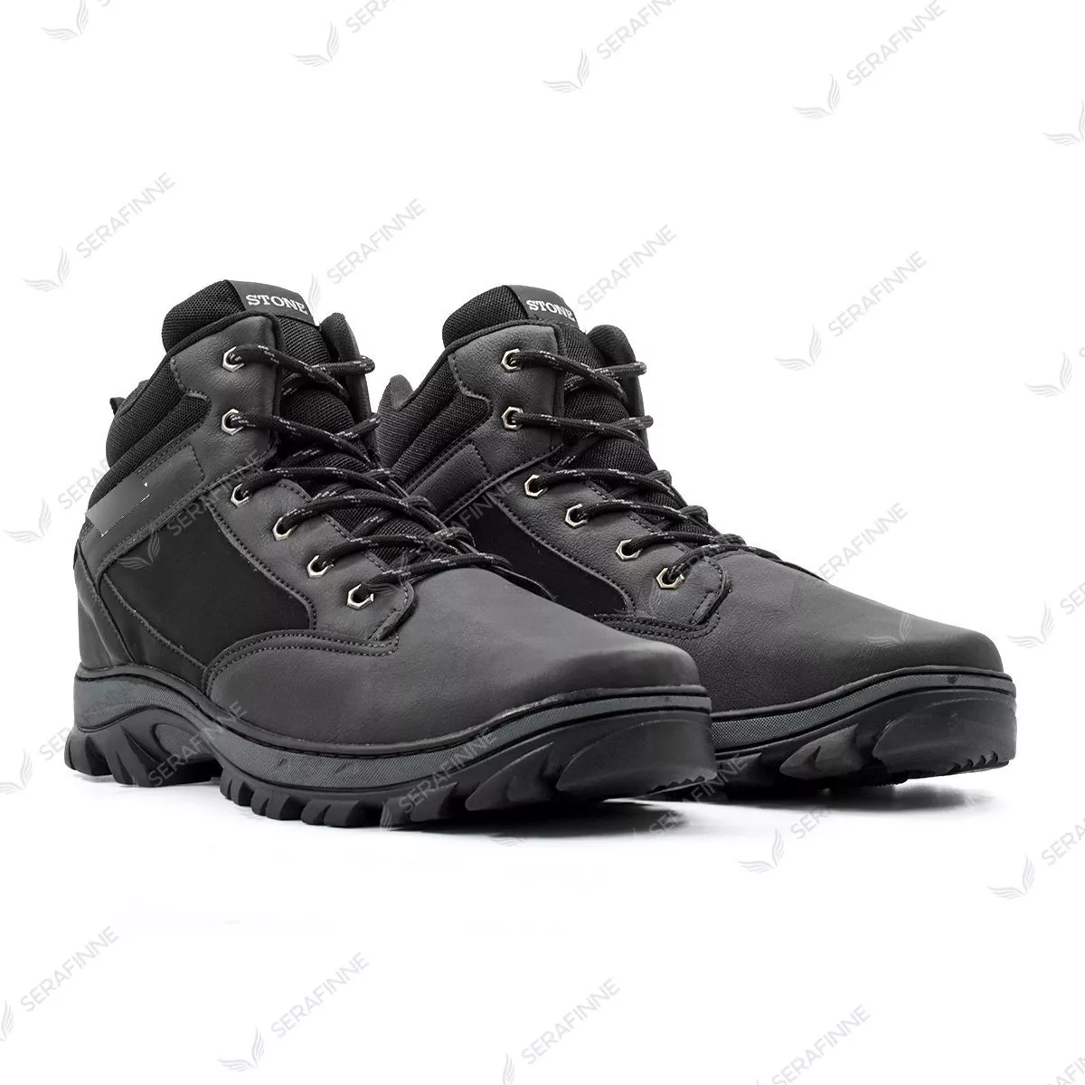 Bota Trekking Borcego Talle Especial Impermeable Stone 4106