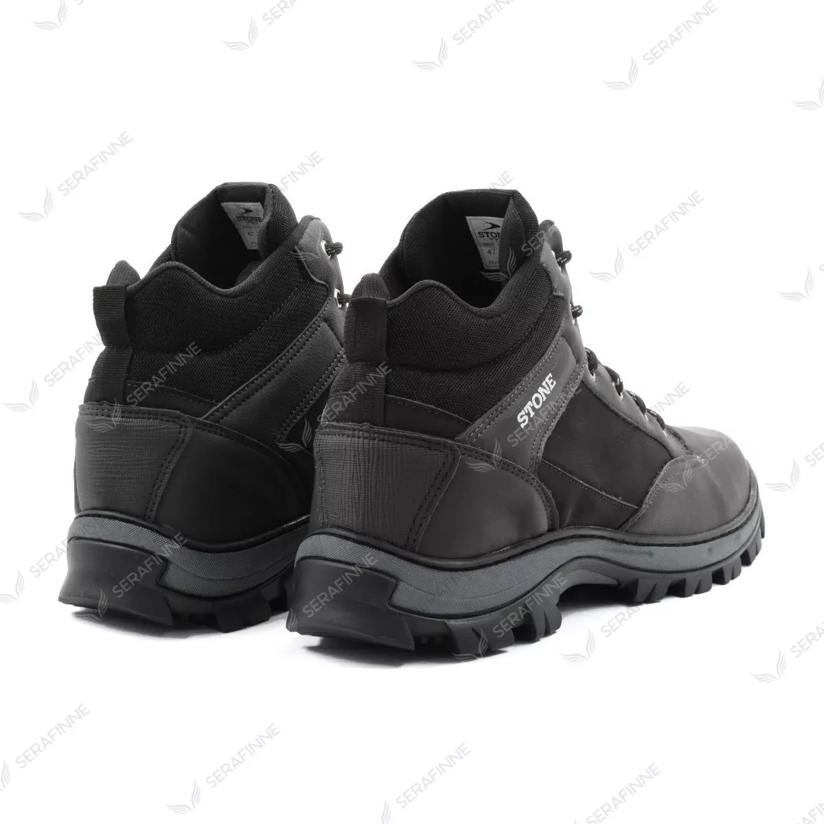 Bota Trekking Borcego Talle Especial Impermeable Stone 4106