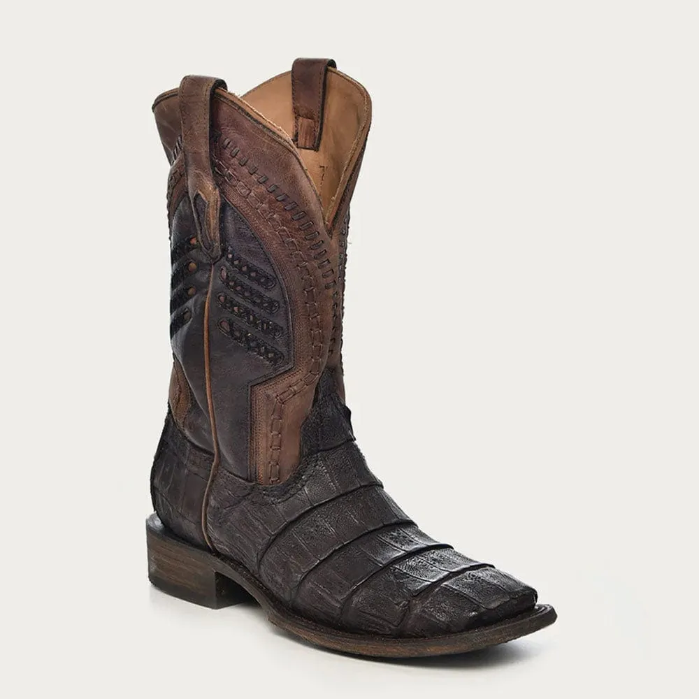 Bota Vaquera Brown Caiman