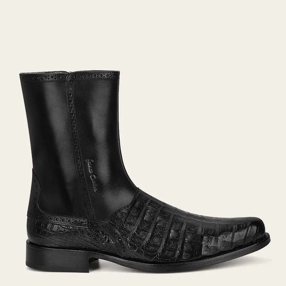 Botin Franco Cuadra Milano Negro