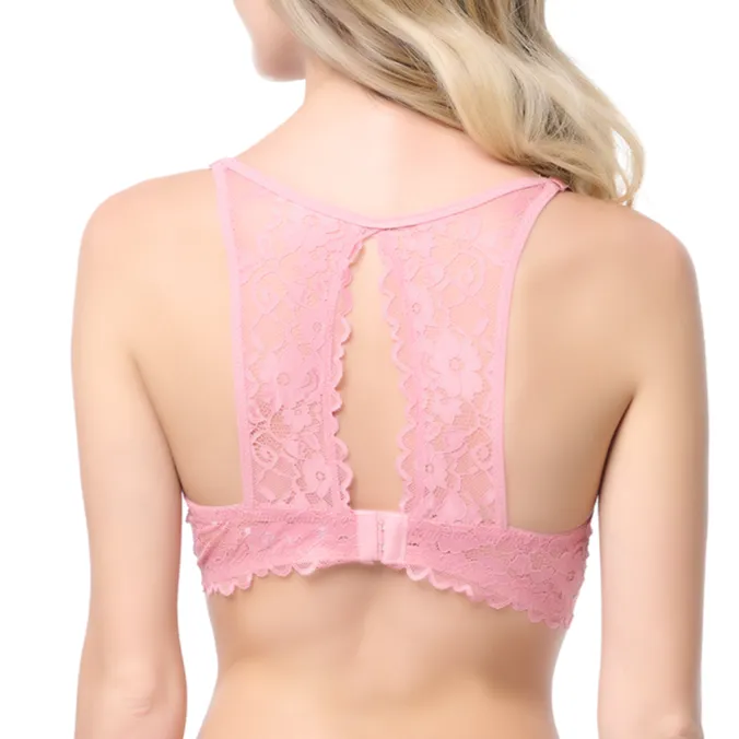 Brasier coordinable con varilla y espalda recta rosa 24510 Lady Carnival