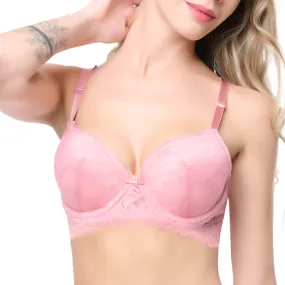 Brasier coordinable con varilla y espalda recta rosa 24510 Lady Carnival