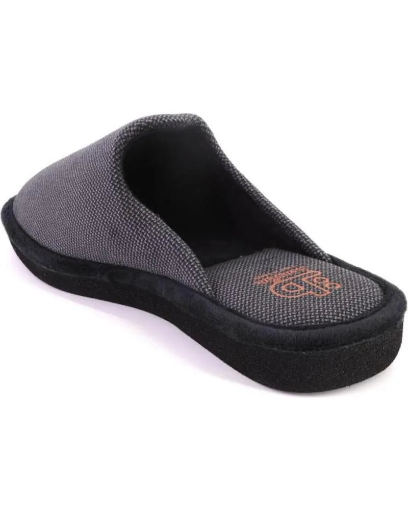 Calzado de casa BEREVERE  de Hombre 3711 ZAPATILLAS DE CASA DE HOMBRE  NEGRO