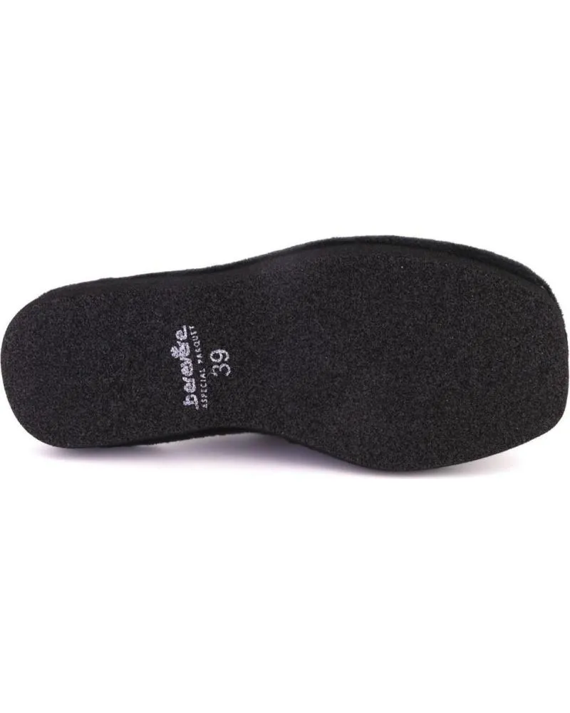 Calzado de casa BEREVERE  de Hombre 3711 ZAPATILLAS DE CASA DE HOMBRE  NEGRO