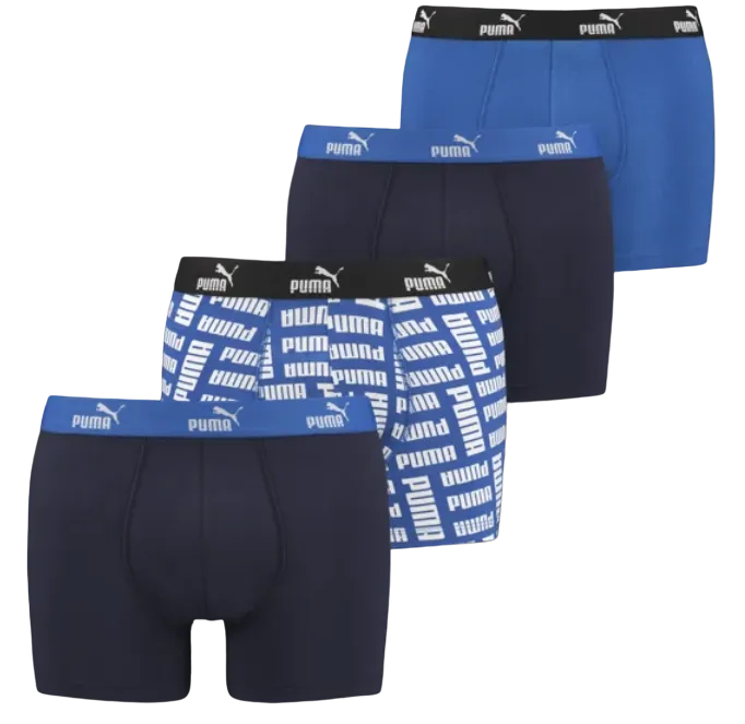 Calzoncillos bóxer Puma Promo Print Boxer 4 Pack