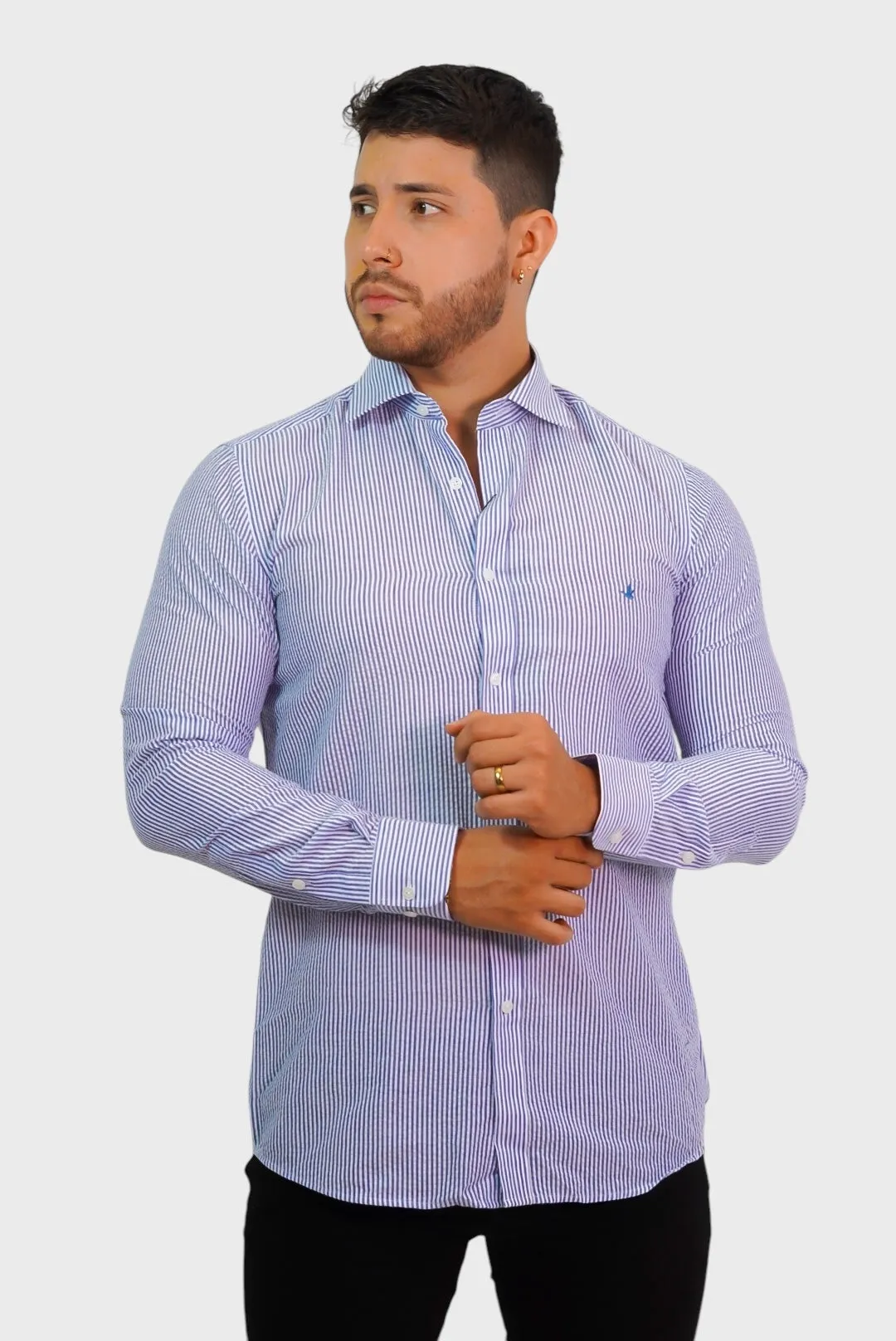 Camisa Brooksfield Blue