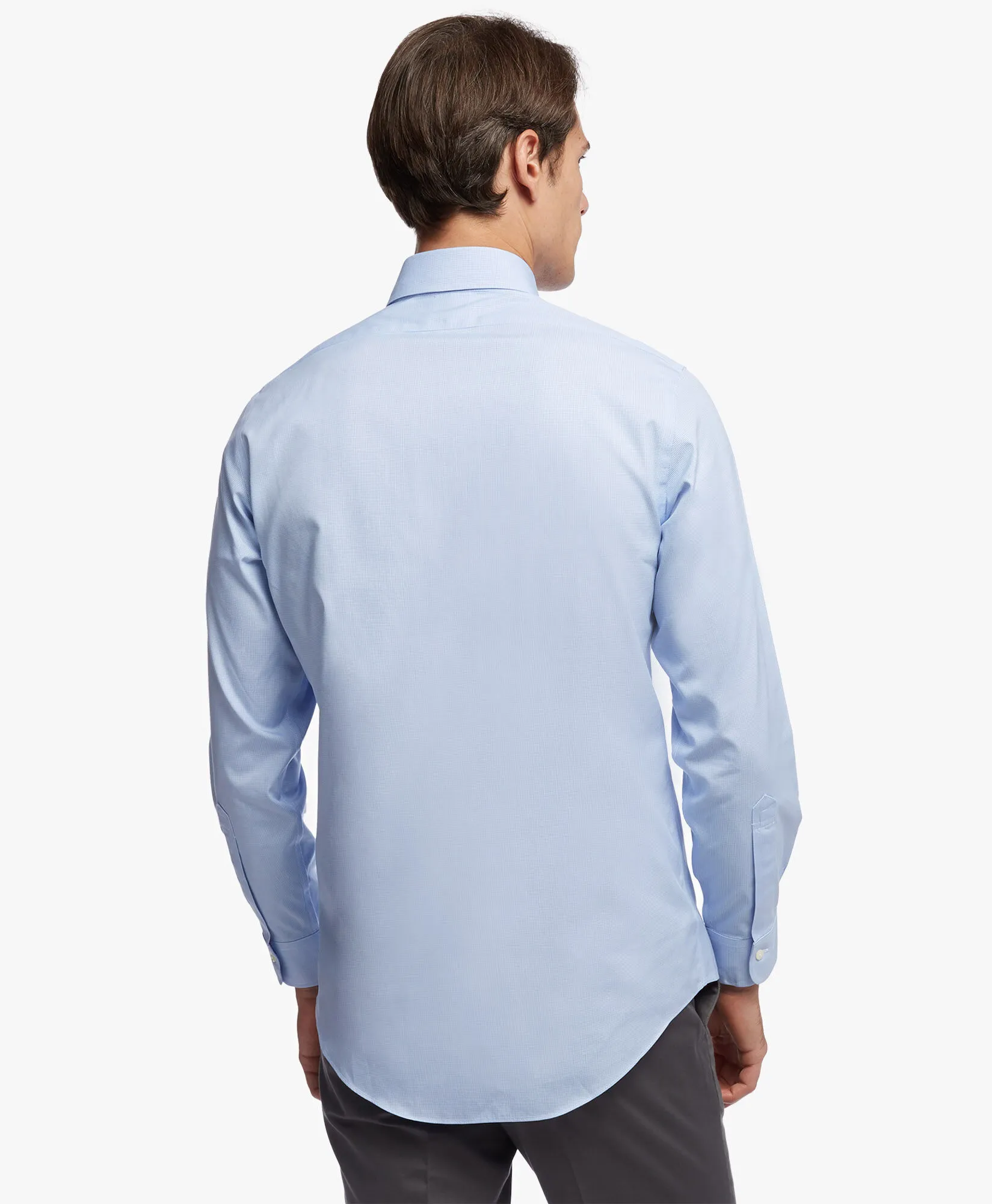 Camisa de vestir non-iron corte slim Milano, pinpoint, cuello button-down