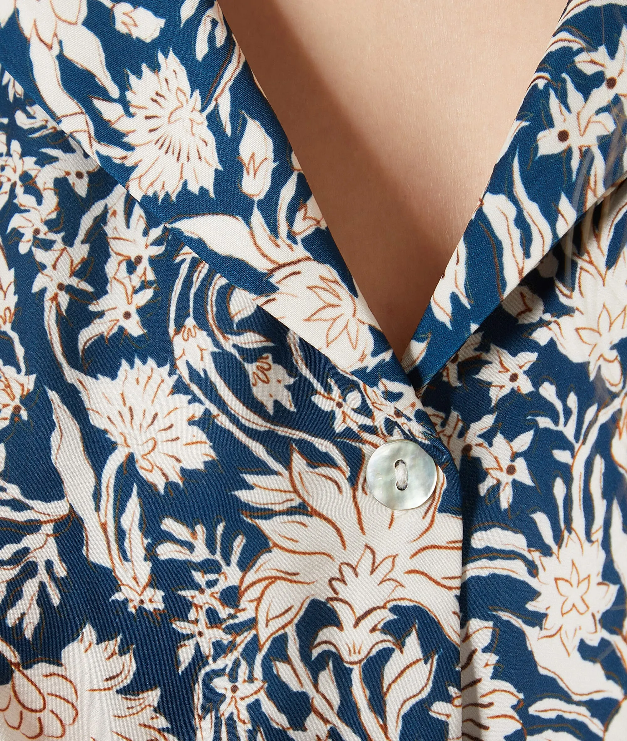 Camisa pijama estampado floral IRIS MARINE - ETAM