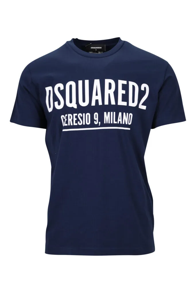 Camiseta azul oscuro con maxilogo 