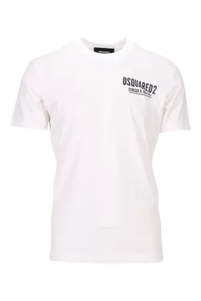 Camiseta blanca con minilogo ceresio 9, milano