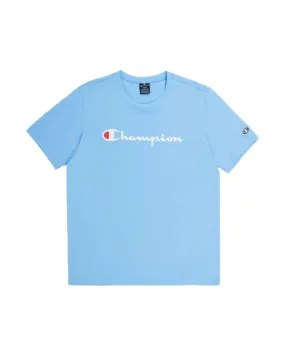 Camiseta champion celeste legacy big printed logo tee