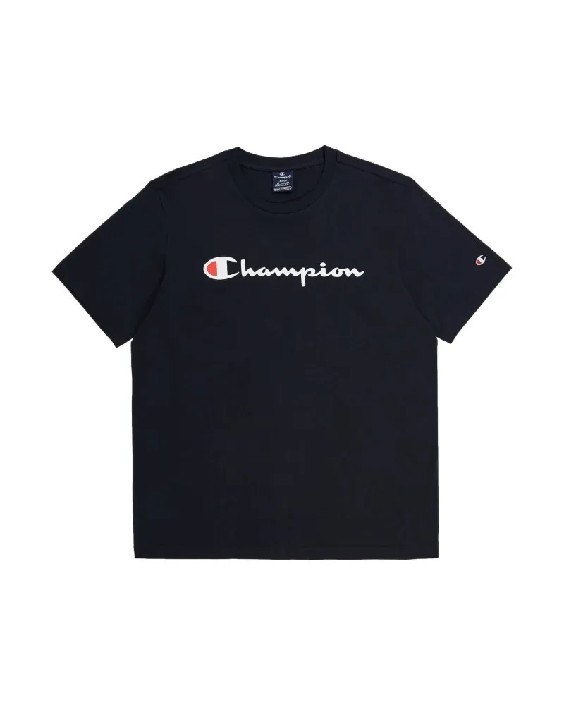 Camiseta champion negra legacy big printed logo tee