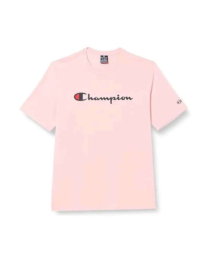 Camiseta champion rosa legacy big printed logo tee