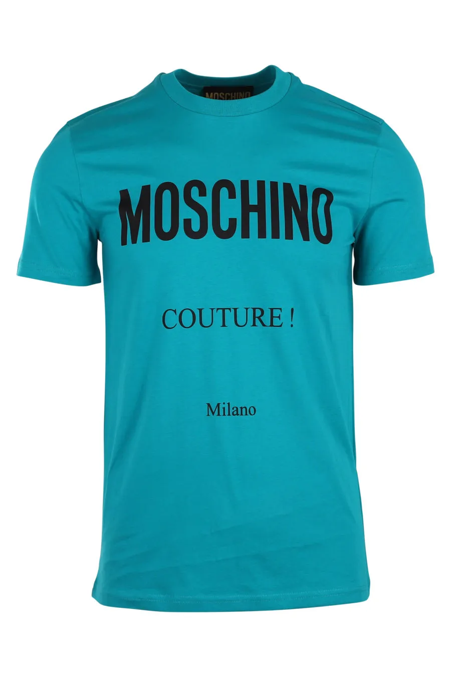 Camiseta color turquesa con logo milano 