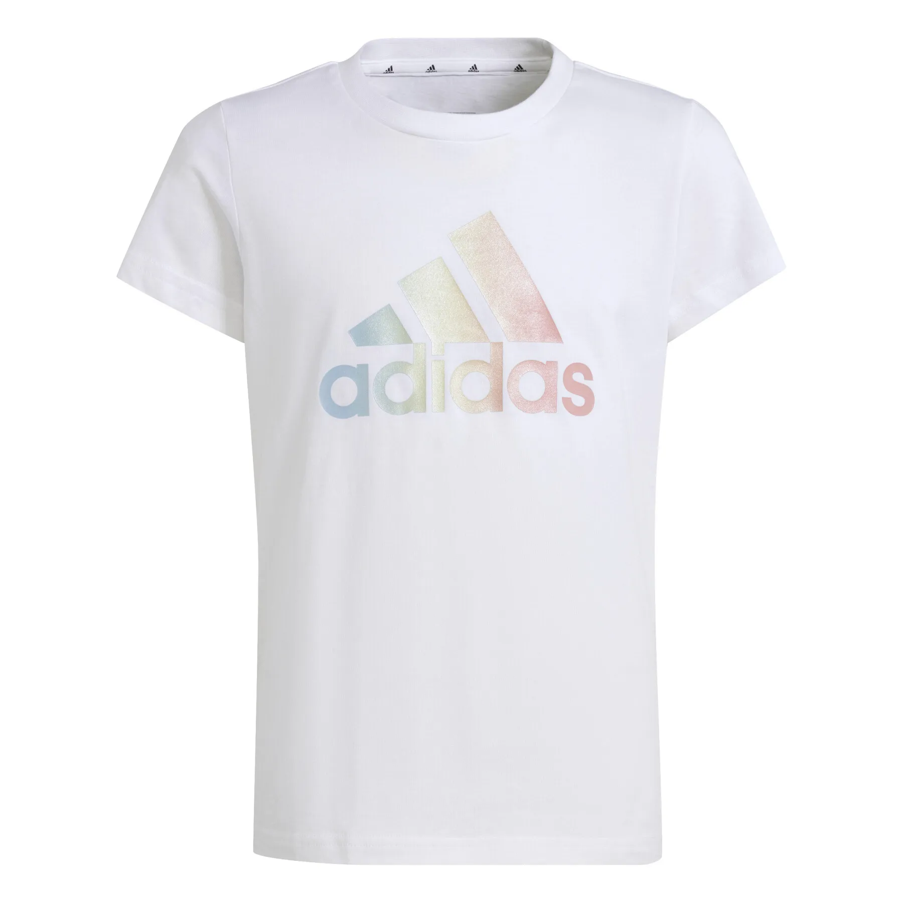 Camiseta de chica adidas Metallic Print