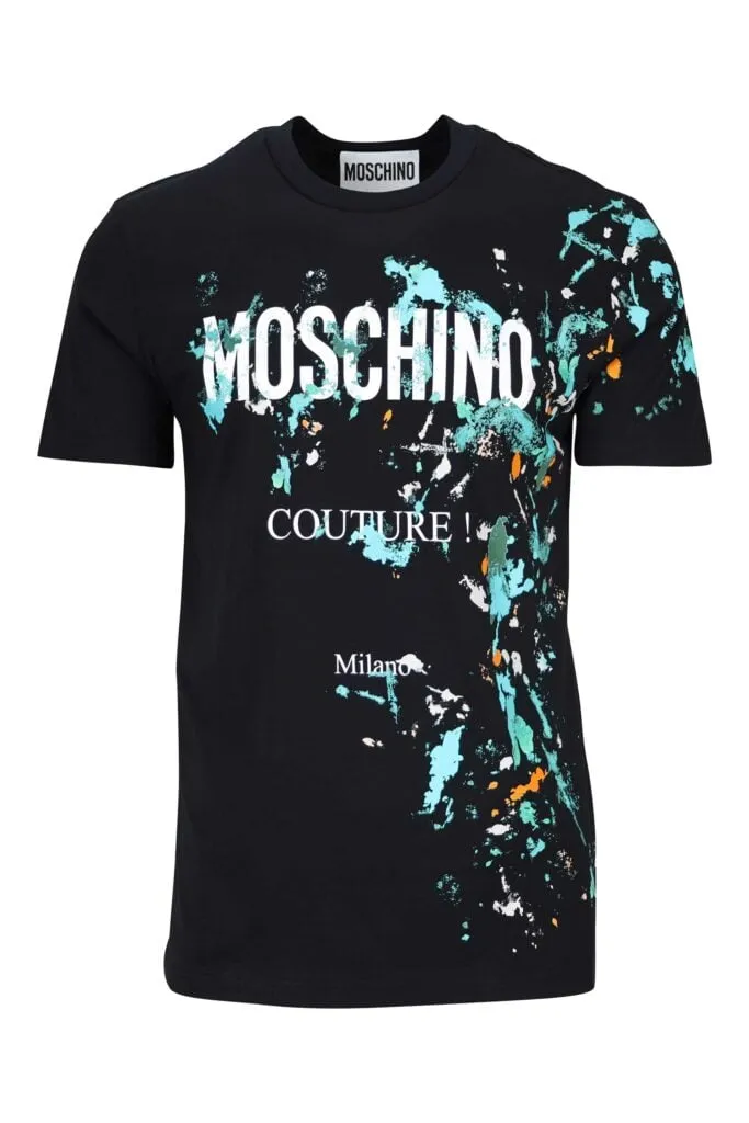 Camiseta negra con maxilogo 