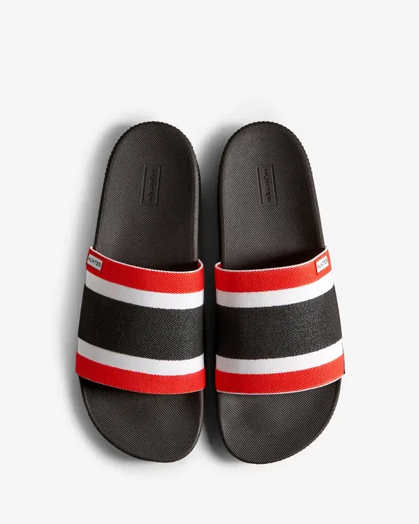 Chanclas Hunter Tri Colour Elastic Hombre Negras | 648-XHEQNV 2024 estudio – Chanclas