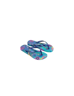 Chanclas Ipanema Mujer Animale Print Azul