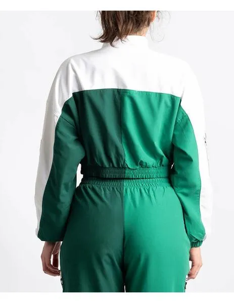 Chaqueta adidas track top white green de mujer