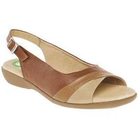 Confort Exterior Piel Color Camel Con Beige Para Mujer De Capricho