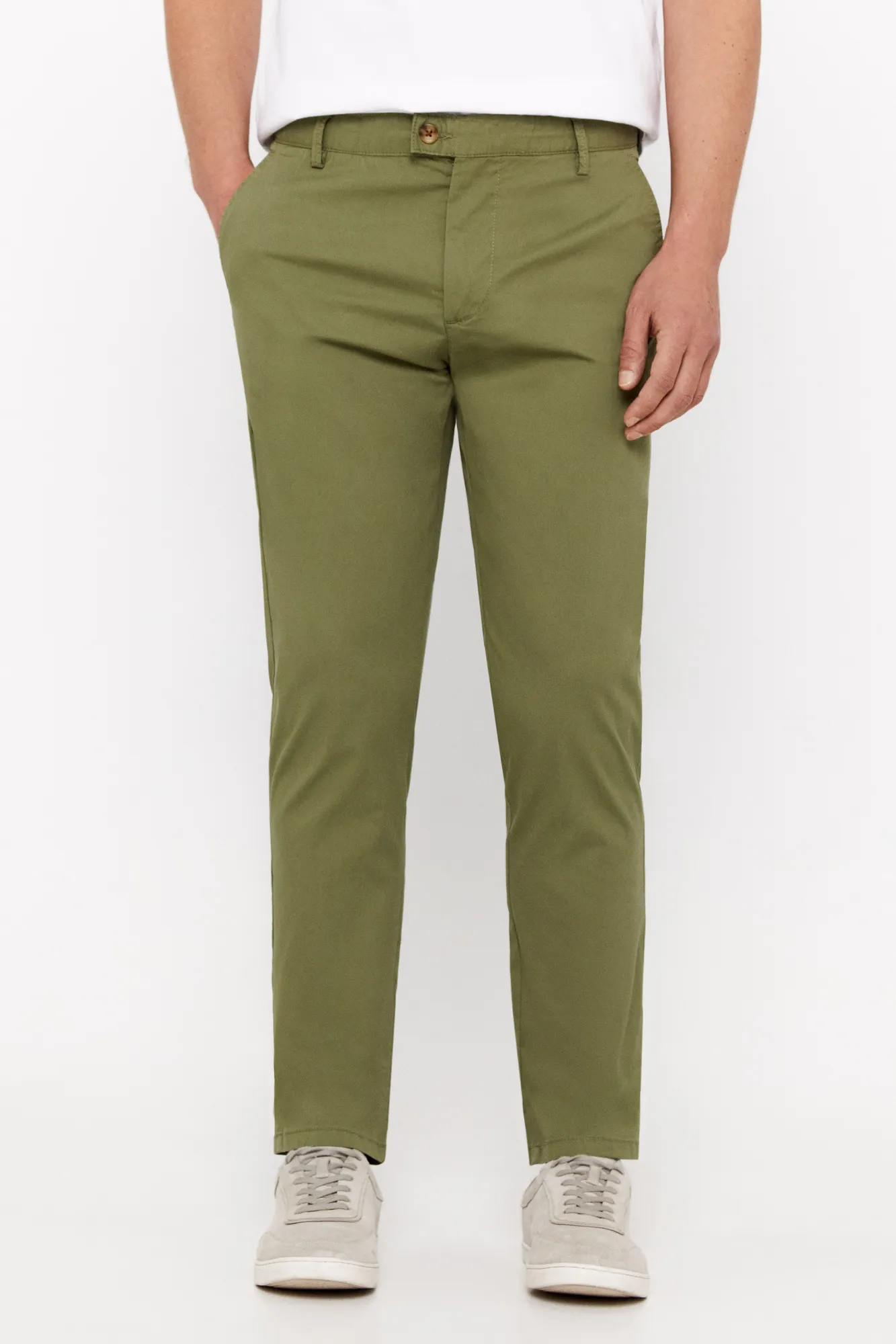 Cortefiel Pantalón chino ligero slim fit